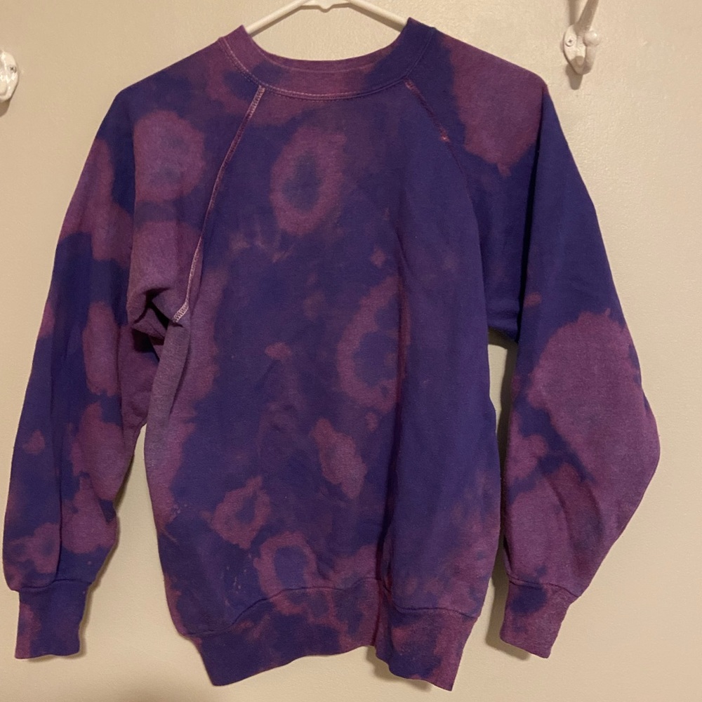 Vintage Hanes Purple/bleach crewneck